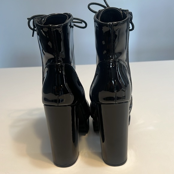 Fashion Nova No String Attached Booties - Black Patent - Picture 7 of 16